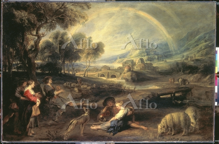 ルーベンス 「虹のある風景」 [21775248]のアート作品 - アフロ