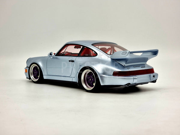 GT Spirit 1990 Porsche 911 (964) RSR 3.8 Polar Silver GT837 1:18