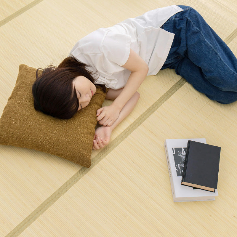 折りたためる 竹ラグ [江戸間2~8畳] 竹ラグ 無地 シンプル バンブー