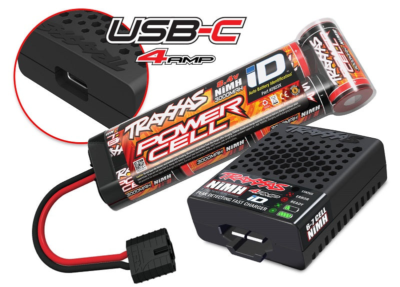 トラクサス スラッシュ 2WD XL-5 バッテリー充電器セット USB-C 58234-8