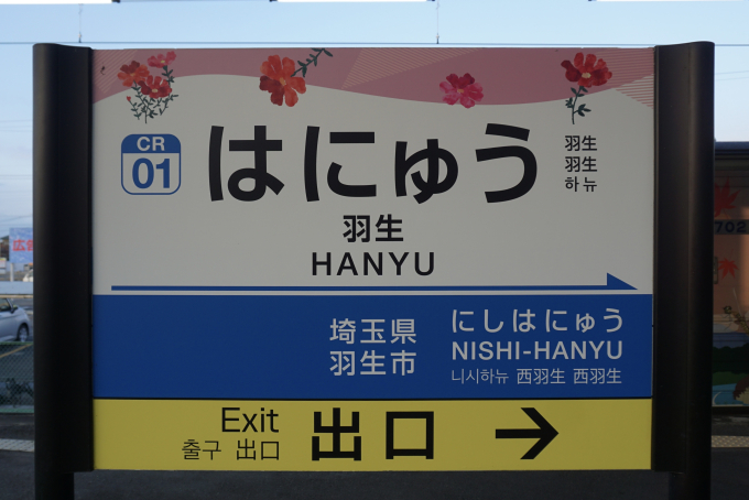 羽生駅 駅名看板の駅の様子(乗りつぶしの旅写真) | レイルラボ(RailLab)