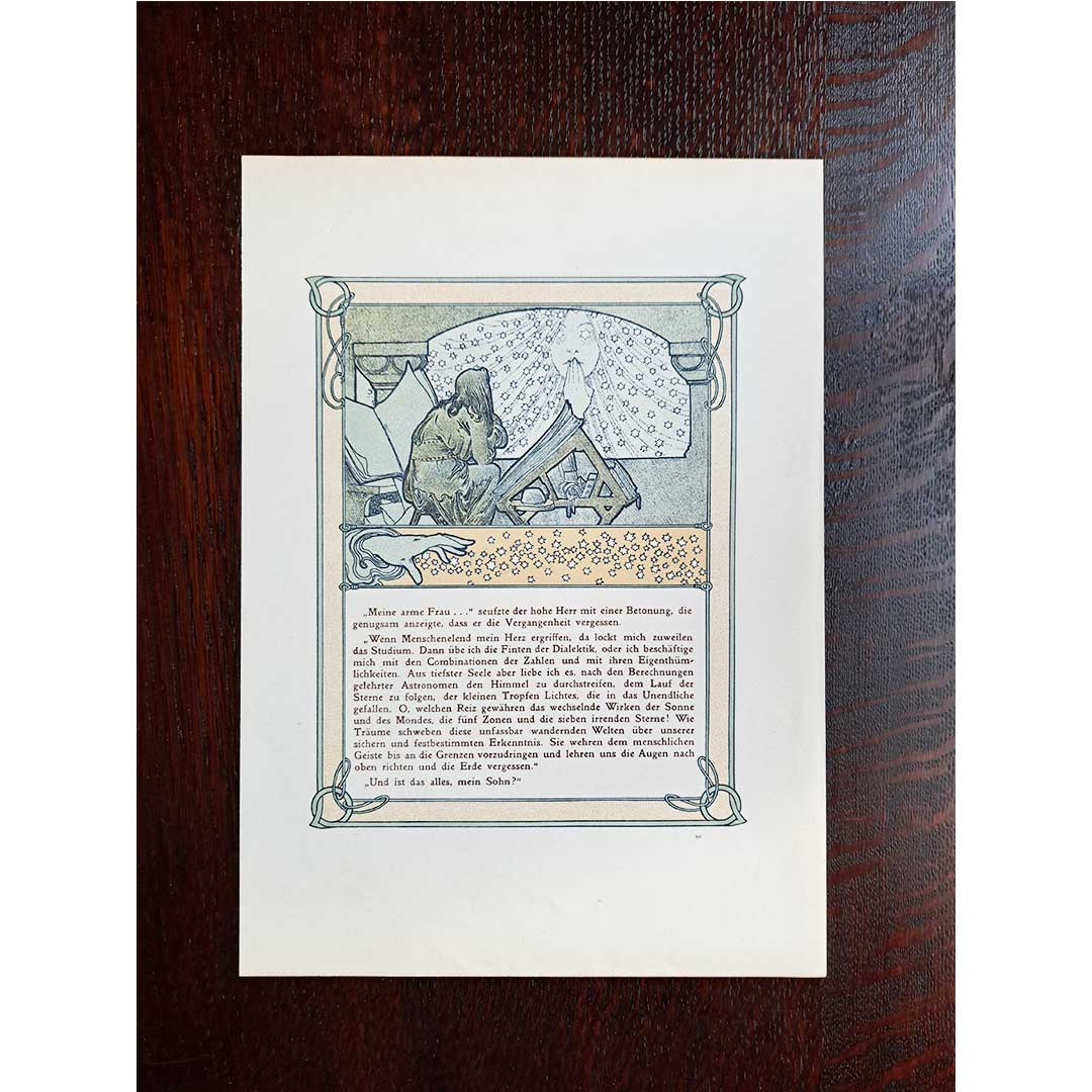 アルフォンス・ミュシャ『トリポリの姫君イルゼ』挿絵【第1部第2章