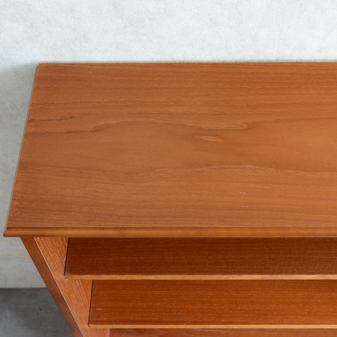 ミッドセンチュリーヴィンテージ チーク ガラスキャビネット 75