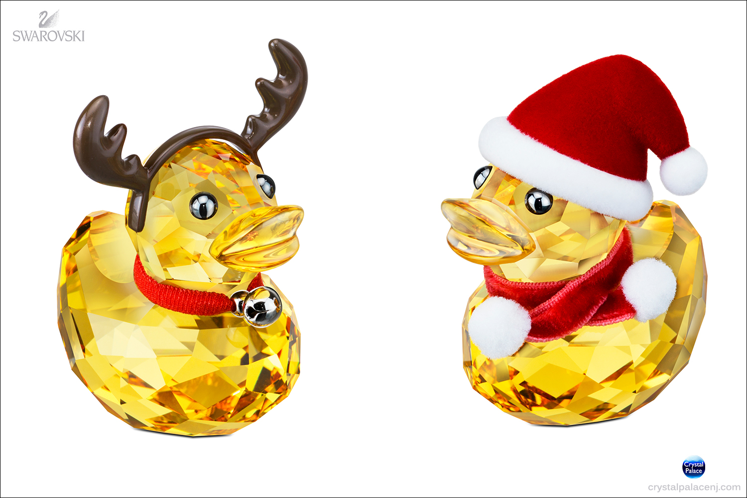 スワロフスキー ハッピーダック&クリスマストナカイ&クリスマスツリー