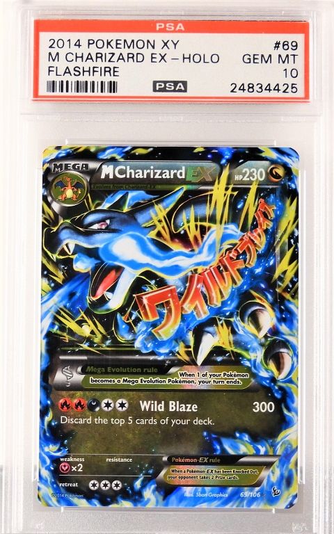 2014 Pokemon XY Flashfire M Charizard EX PSA 10 sold at auction on