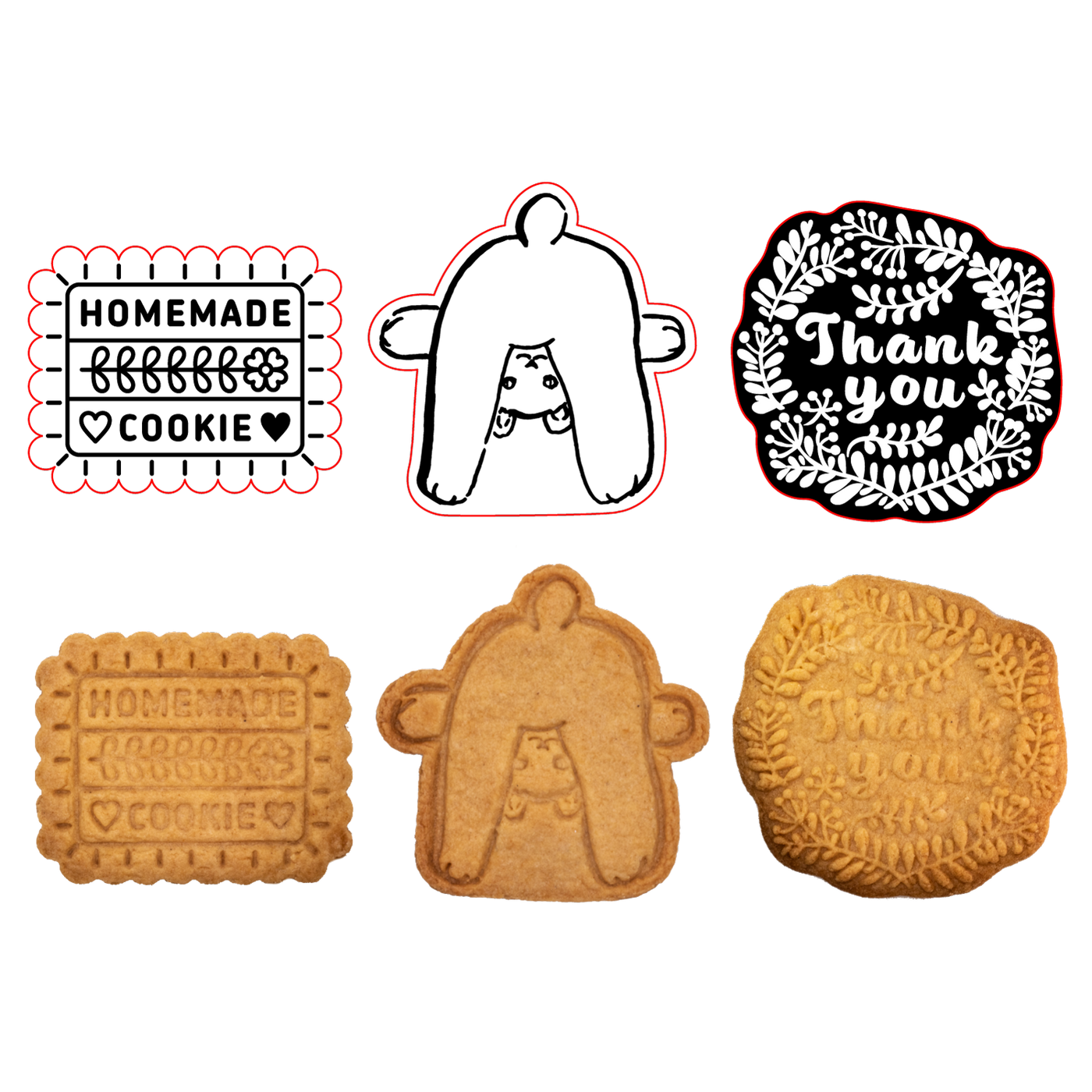 01: オーダーメイド 描いた絵をクッキー型にする – sacsac / cookie