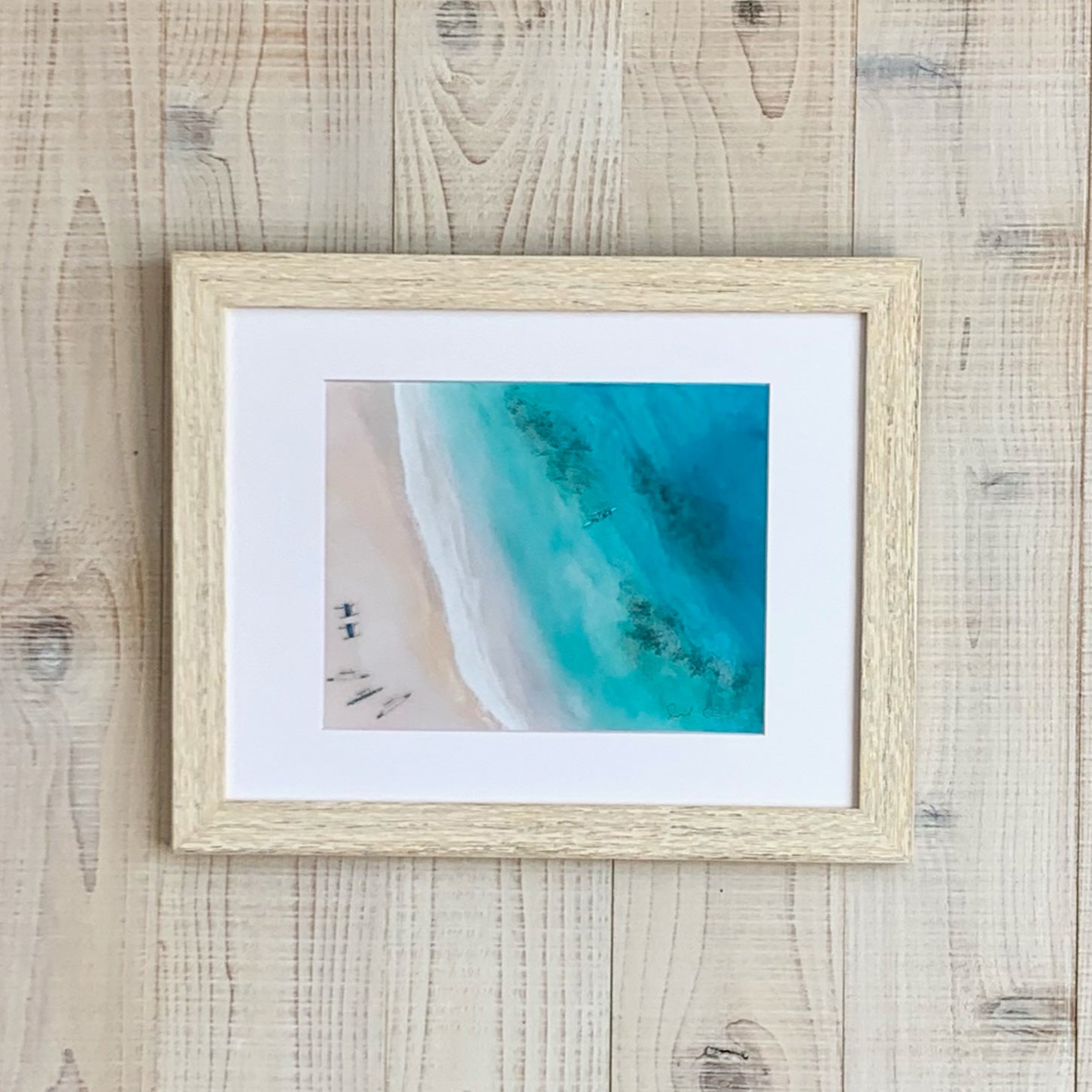 Sarah Caudle / サラカードル】”Lanikai Beach”Matted Prints – Sarah