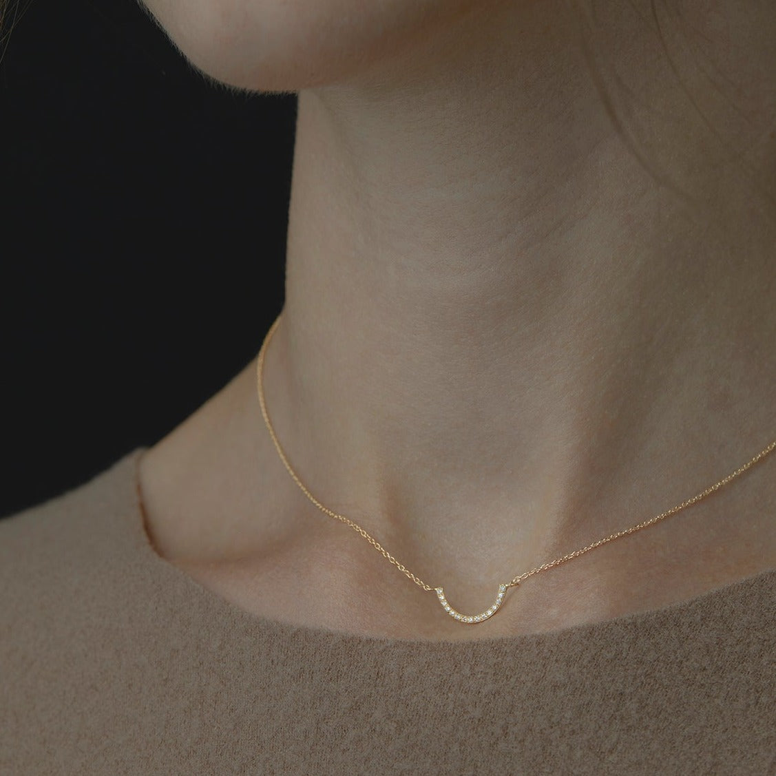 Diamond U-shape Necklace – Satomi Kawakita Tokyo