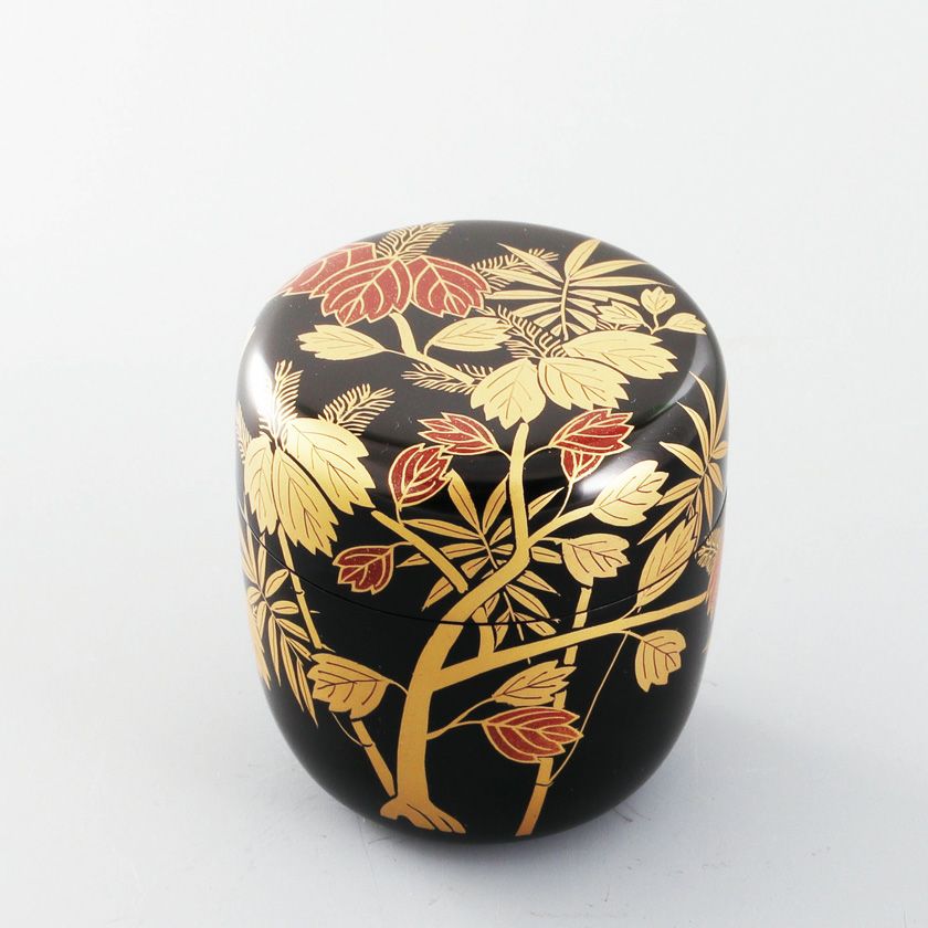 茶道具 薄茶器（うすちゃき） 中棗 桐竹蒔絵 西村 宗幸 | 千年の香り