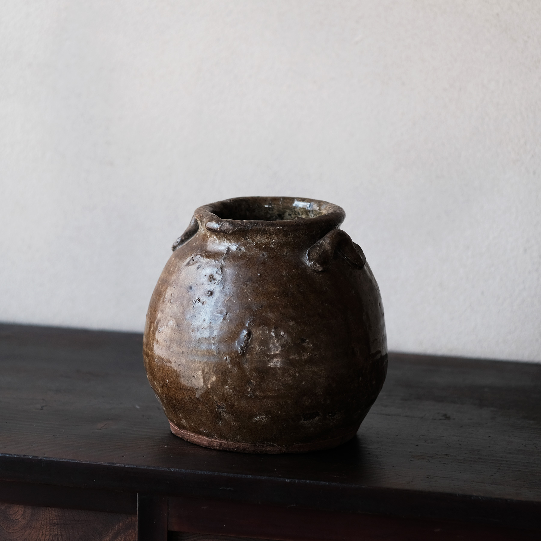 越前焼 お歯黒壺 | 骨董と詩学 Antique & Poetics | 蛇韻律