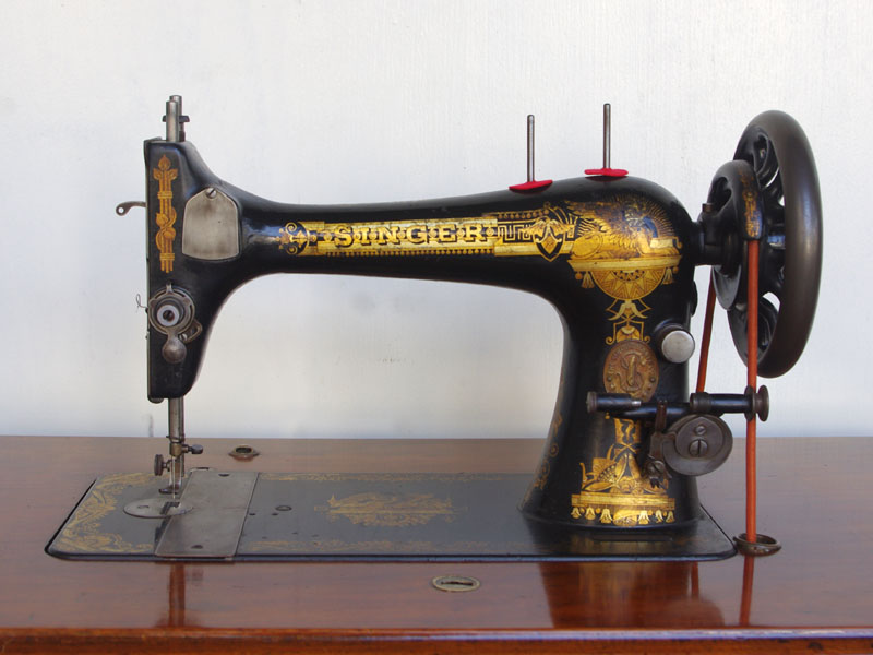 No.326 SINGER 27K 英国シンガー製 豪華足踏みミシン：アンティーク