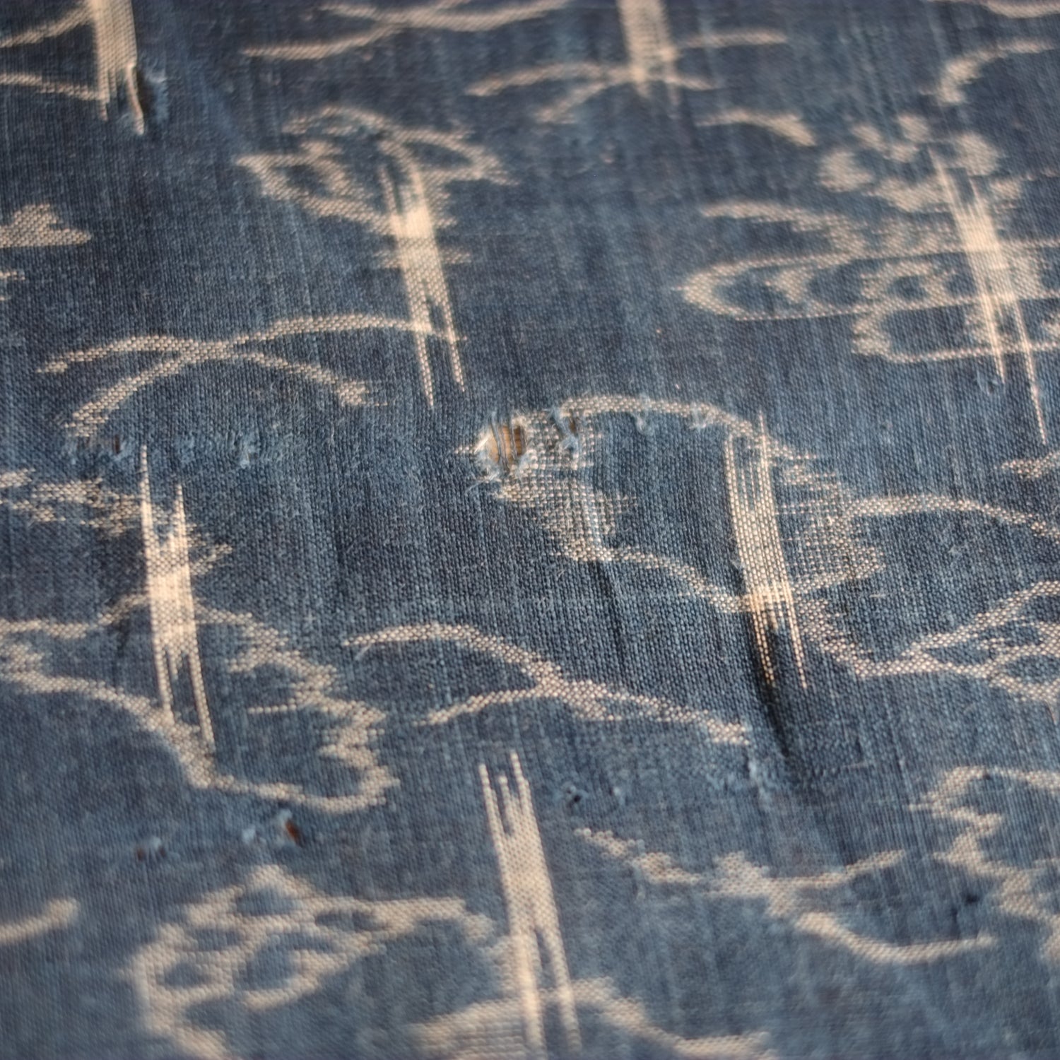 時代 藍染 絵絣 苧麻上布 古布 （明治-大正時代） – 逢季荘