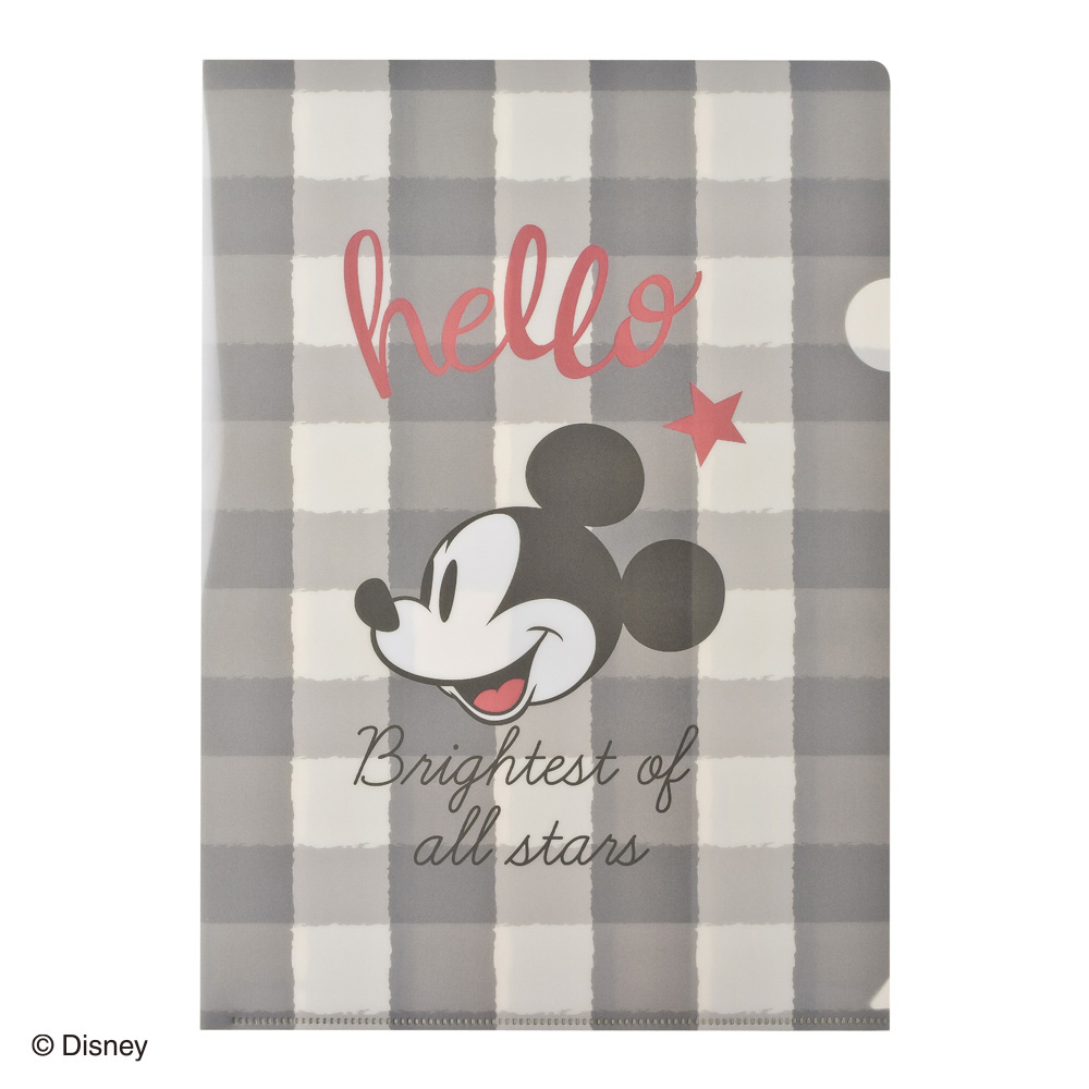 ディズニー A4クリアファイル ミッキー N1687 | 2026年版手帳 | 手帳