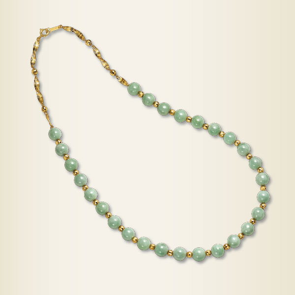 本翡翠の気品 硬玉翡翠100カラット磁気ネックレス | がくぶん特選館