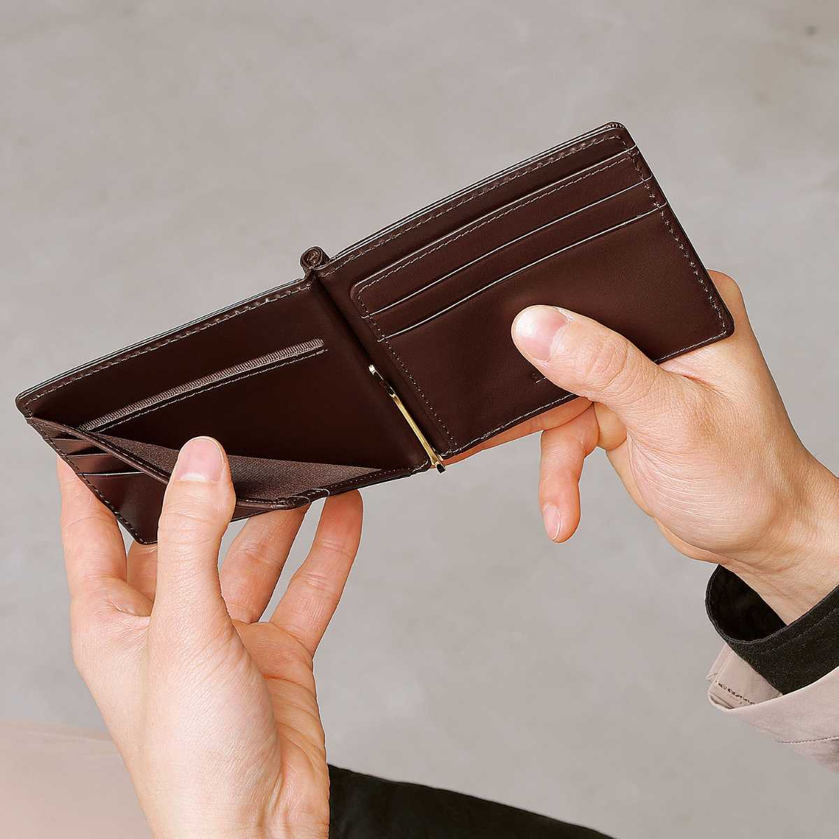 BLUE SINCERE（ブルーシンシア） マネークリップ 本革 イタリアン