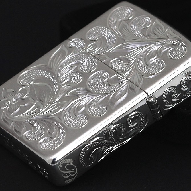 ZIPPO（ジッポー） オイルライター シルバー925 全面5面ハワイアン