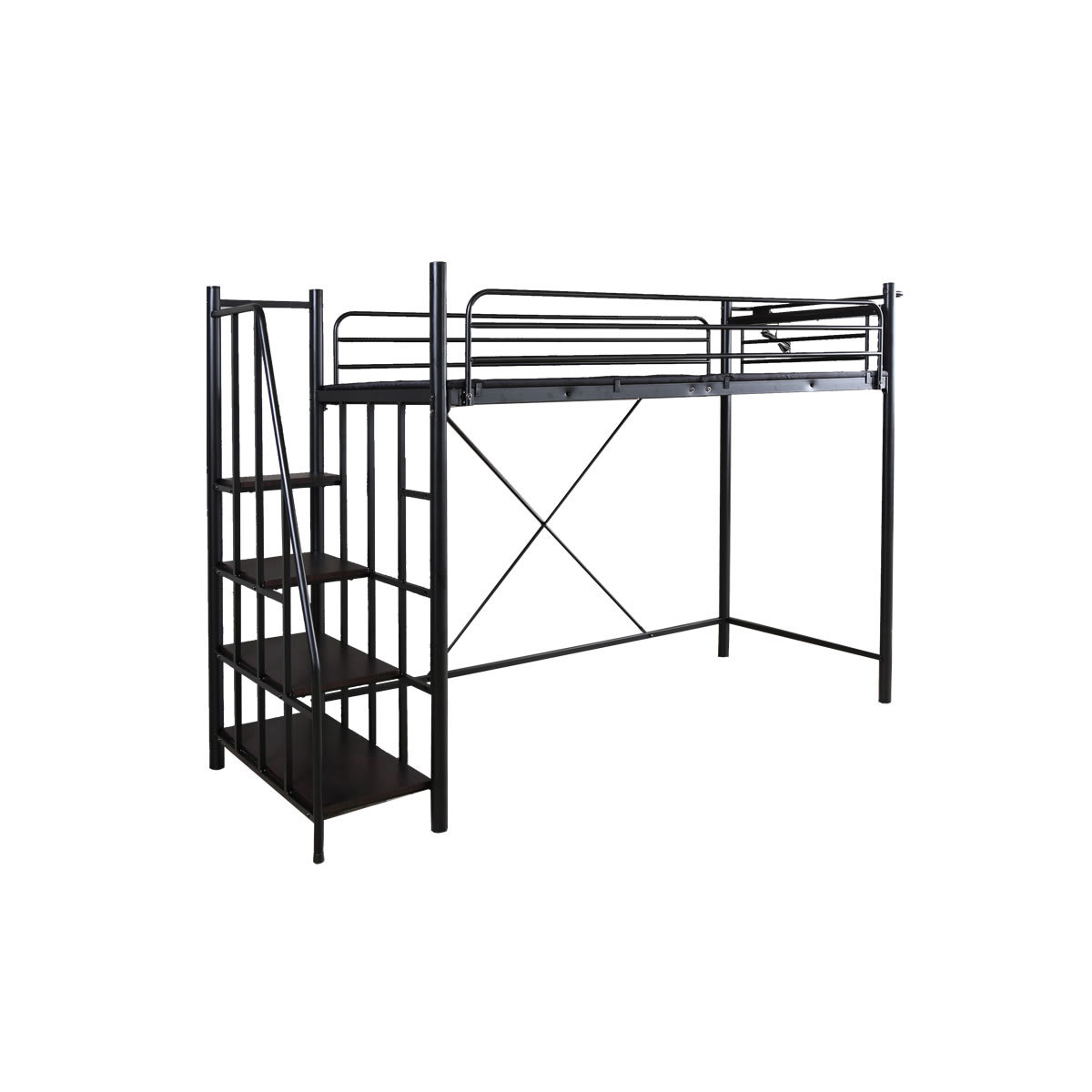 ベッド ロフトベッド パイプベッド シングル フレーム 新生活