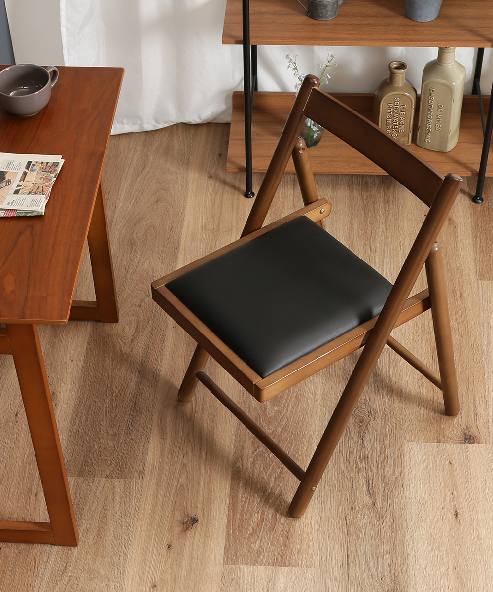 フォールディングチェアー ミラン 天然木 折りたたみ式 不二貿易
