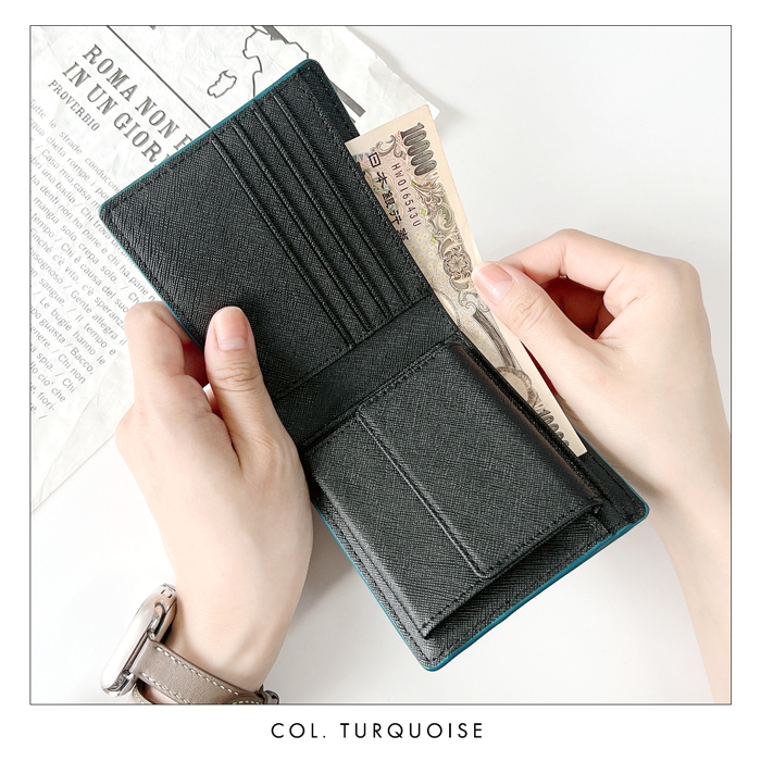 二つ折り財布 レザリア 財布 本革 革 レザー 二つ折り サイフ 2つ折り