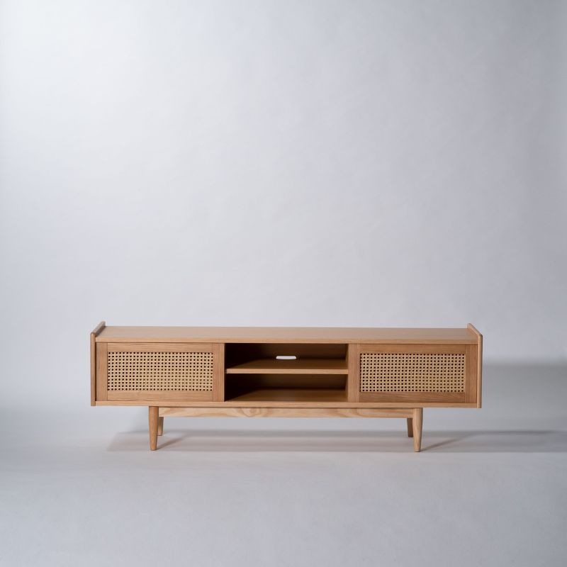 河口家具製作所 テレビ台 テレビボード ローボード ラタン調 150cm TV