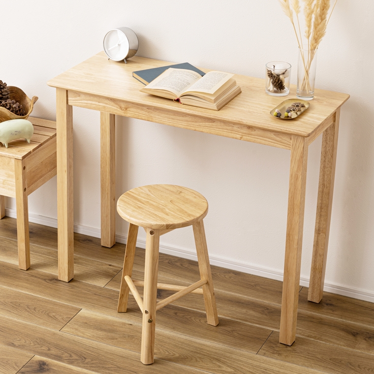 コンソールデスク テーブル/天然木/幅90 高さ73 : ルーセントマート