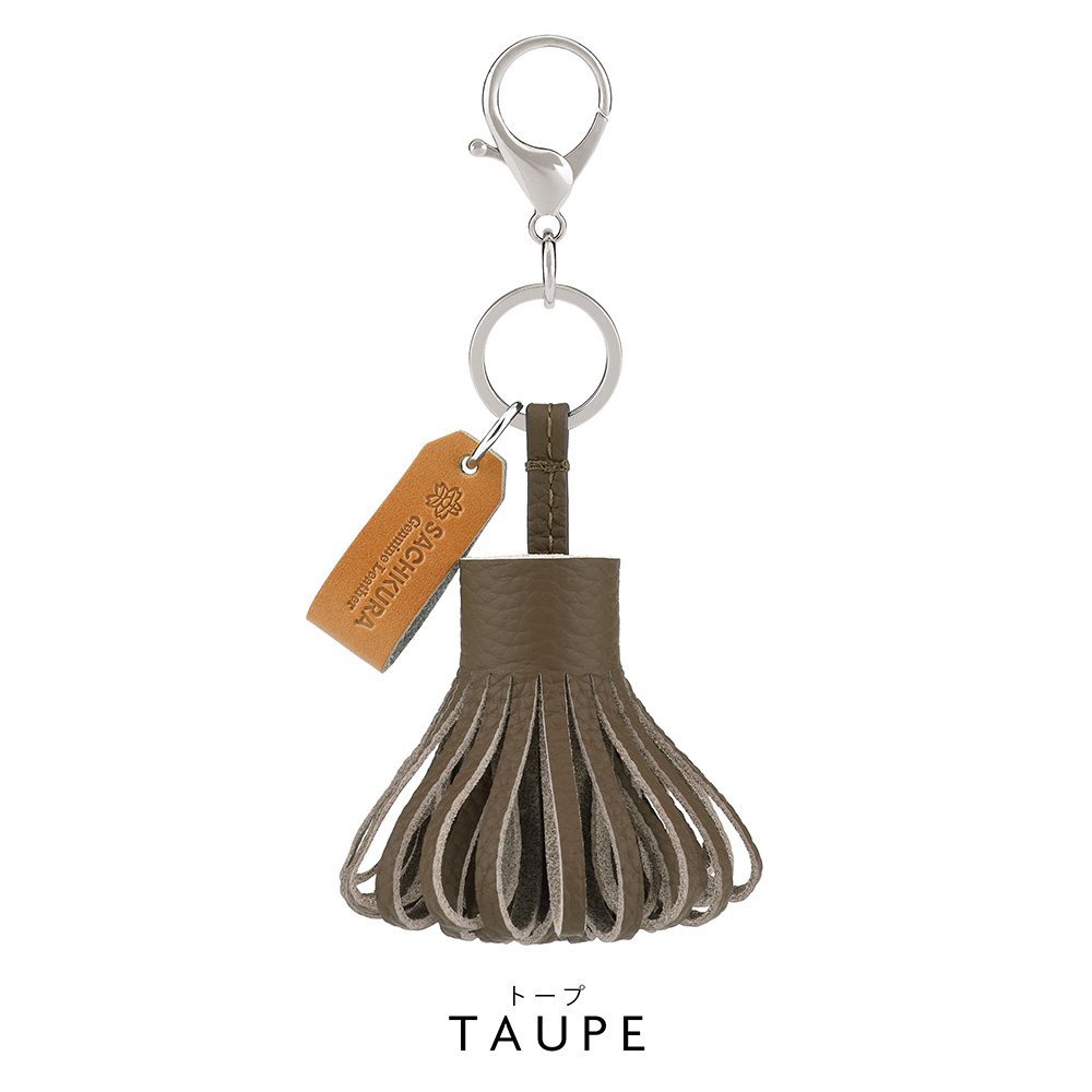 本革 タッセルチャーム ストラップ プレミアムレザー バッグチャーム
