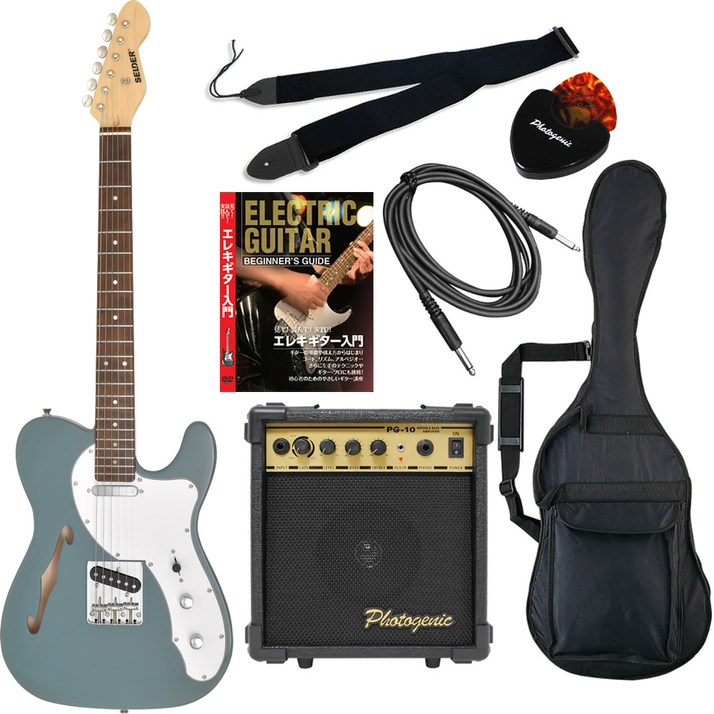 テレキャスターシンラインタイプ エレキギター SELDER TLT-20 7点