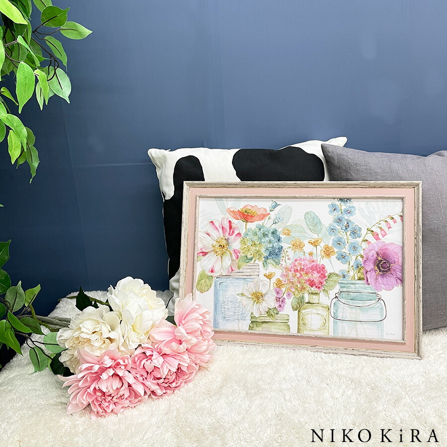 リサ オーディット レインボー シード フラワー 絵画 インテリア 油絵