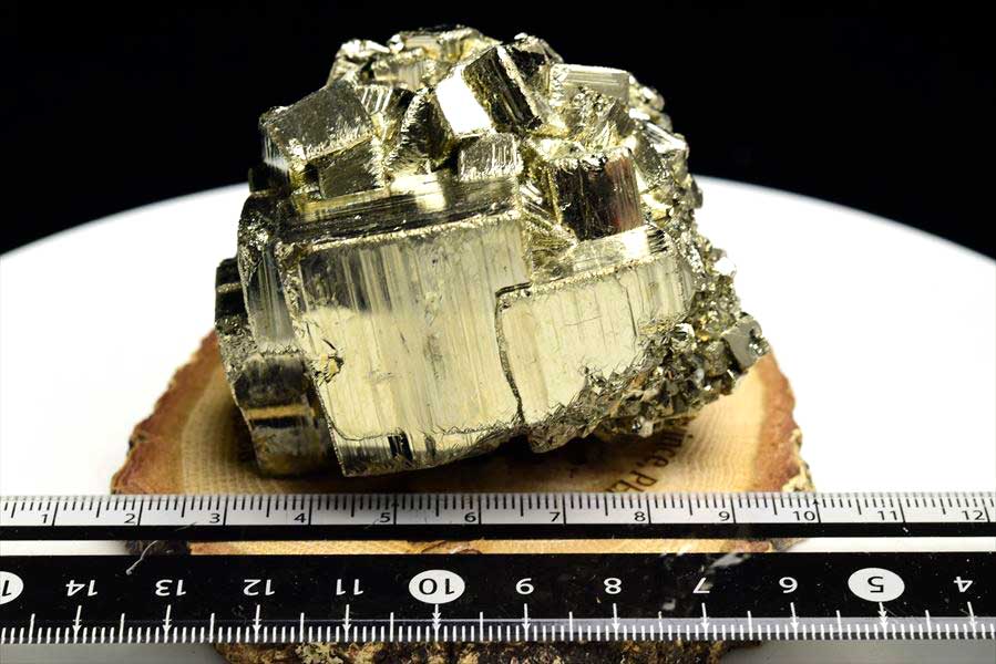 パイライト 黄鉄鉱 (約374.5g) クラスター ギラギラ結晶 原石 ペルー