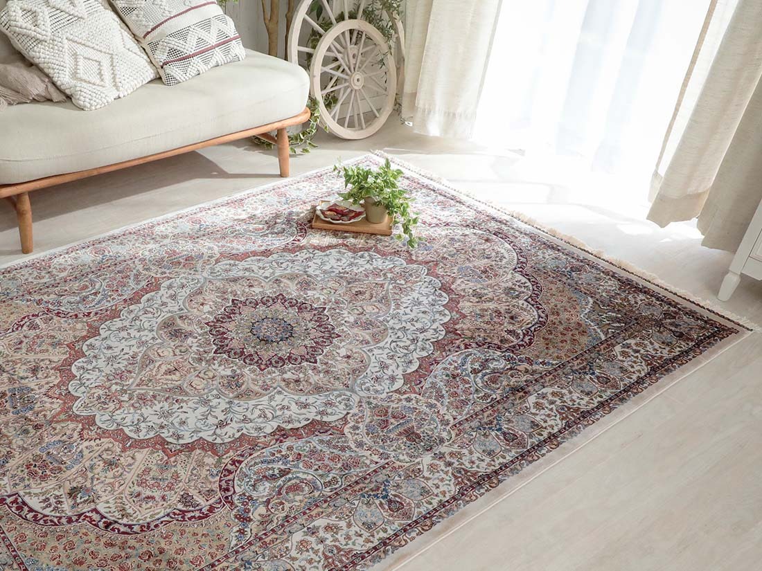 グラムスタイル ラグ カーペット ウィルトン織 メダリオン 1.5畳 140