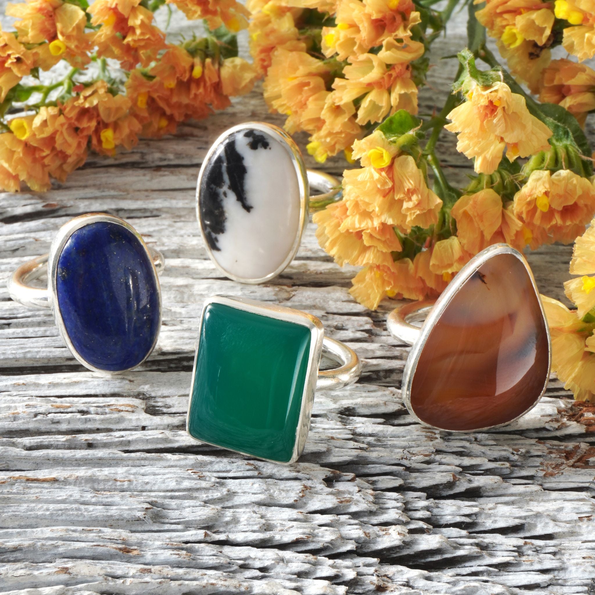 グリーンオニキス｜シルバー925 天然石リング Mahika マヒカ – MAYGLOBE