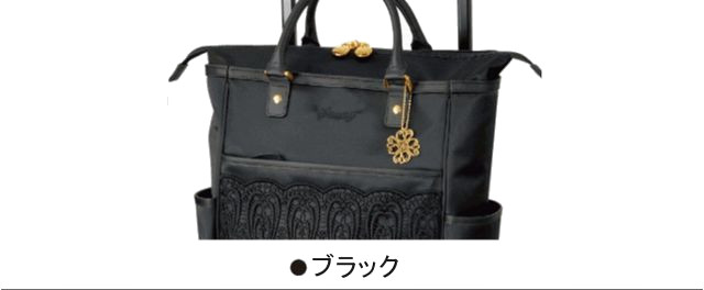 D-595 近沢レース店ノワール (L21) ブラック <T2キャスター・4輪