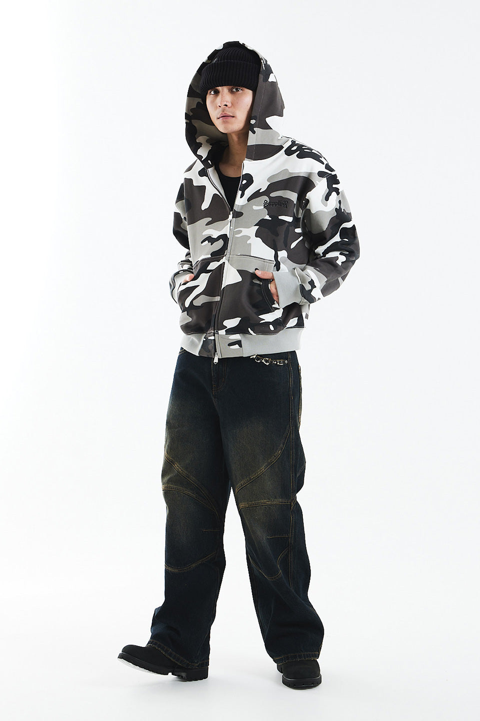 Cross Zip Hoodie (New Silhouette)｜SUPPLIER｜フーディー