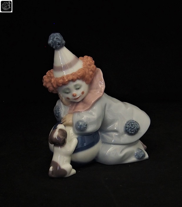 リヤドロ】【仔犬とボールを持つピエロ】【絶版】【5278】