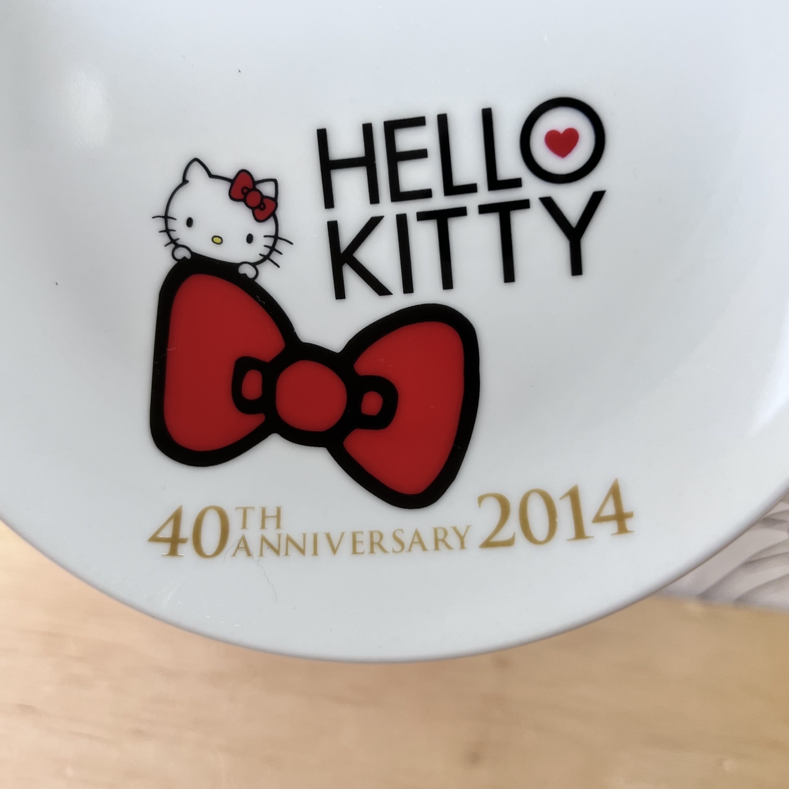 LAWSON×ハローキティ 一番くじ 40周年記念anniversaryプレート皿2014年