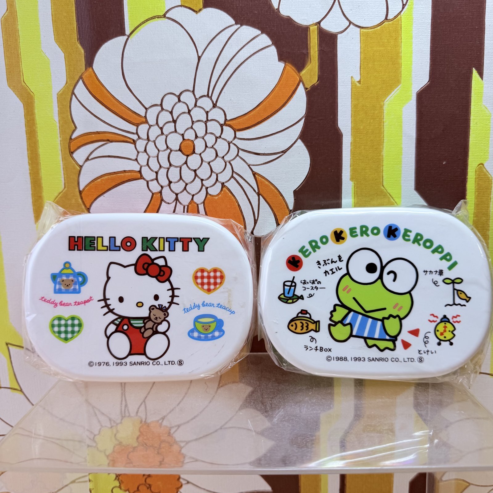 サンリオ旧ロゴ ハローキティ けろけろけろっぴ お弁当箱 各種 1993年