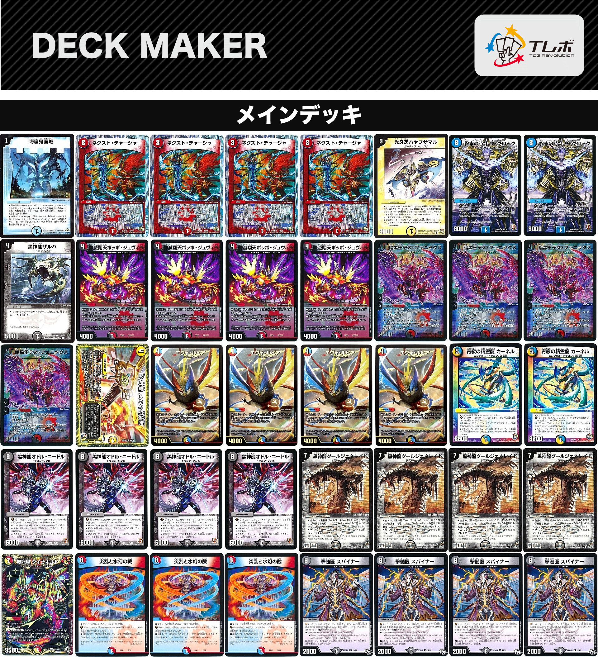 デュエルマスターズ 4Cデスフェニックス デッキレシピ詳細 | ガチまとめ