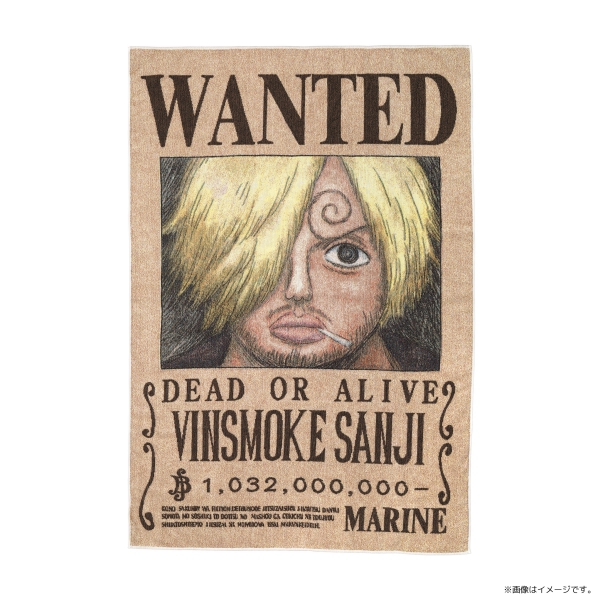 ワンピース】五彩織りビッグタオル ＜手配書(サンジ)＞: 雑貨｜東映