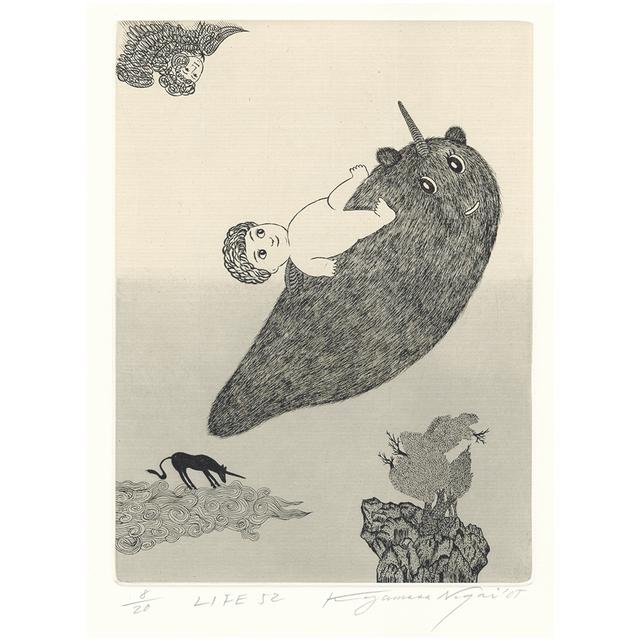 サイン入り】永井一正 銅版画作品 「LIFE 52」 永井一正 -の商品詳細