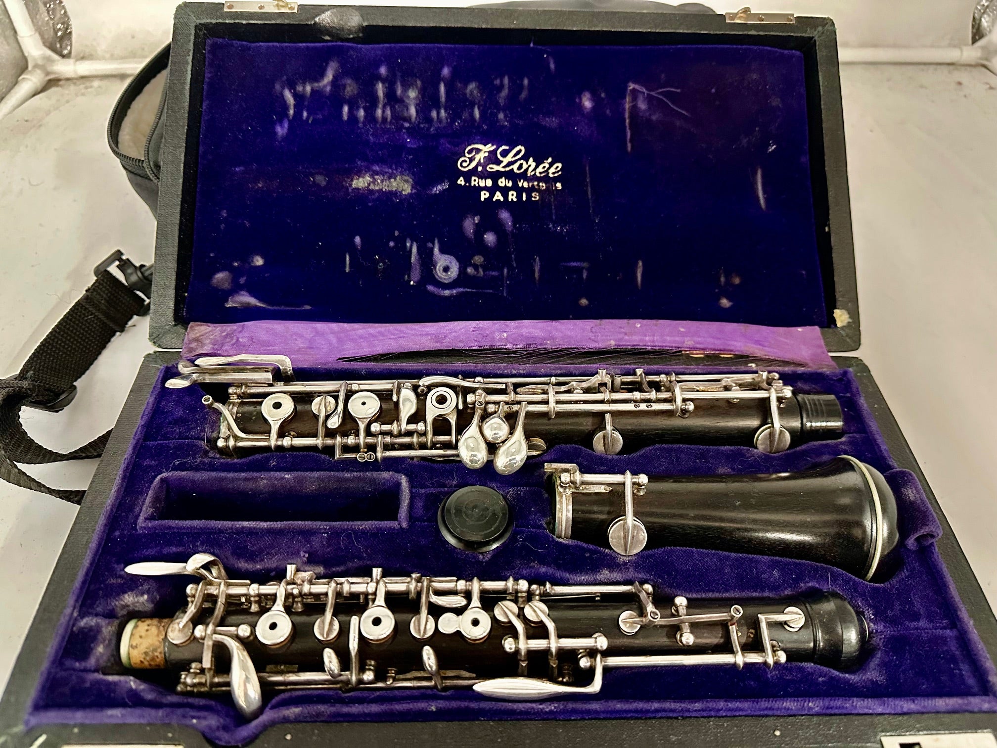 Used F. Loree Professional Oboe Model with Cavallaro Case Cover