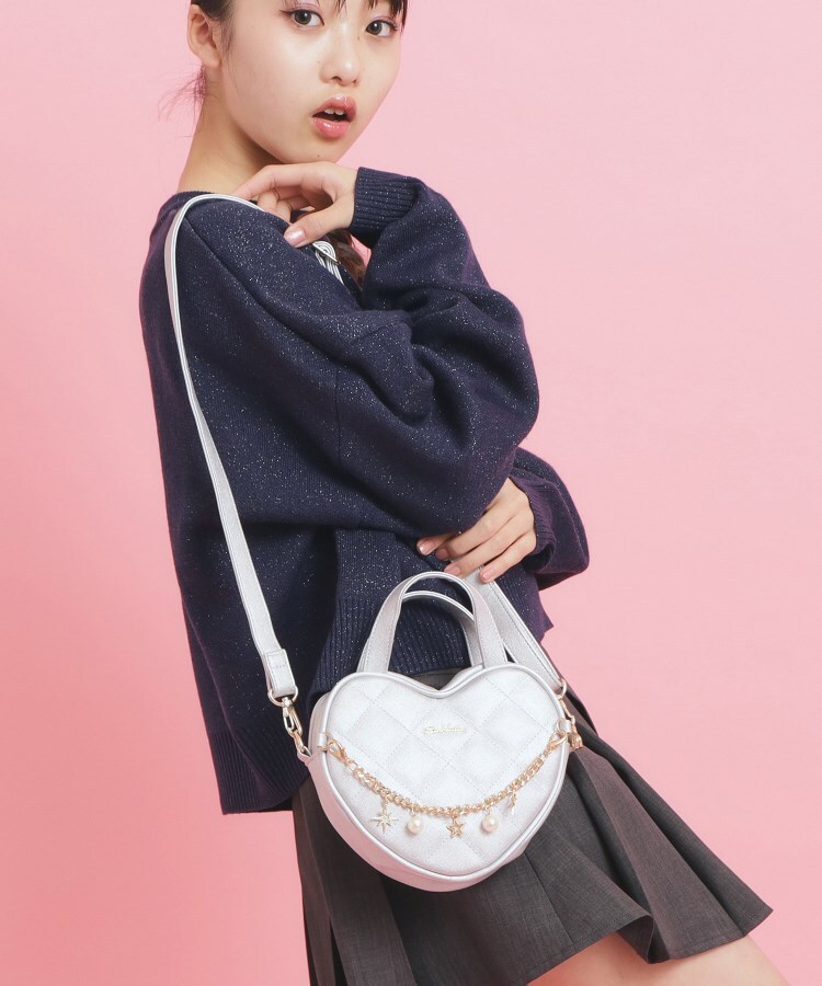 ハート型キルトショルダー（ショルダーバッグ） | PINK-latte（ピンク