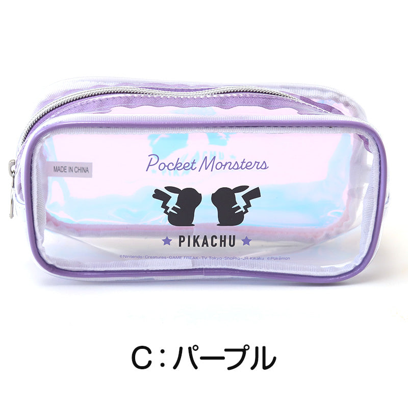 ペンケース オーロラ スクエアポーチ ポケモン キャラクター 透明