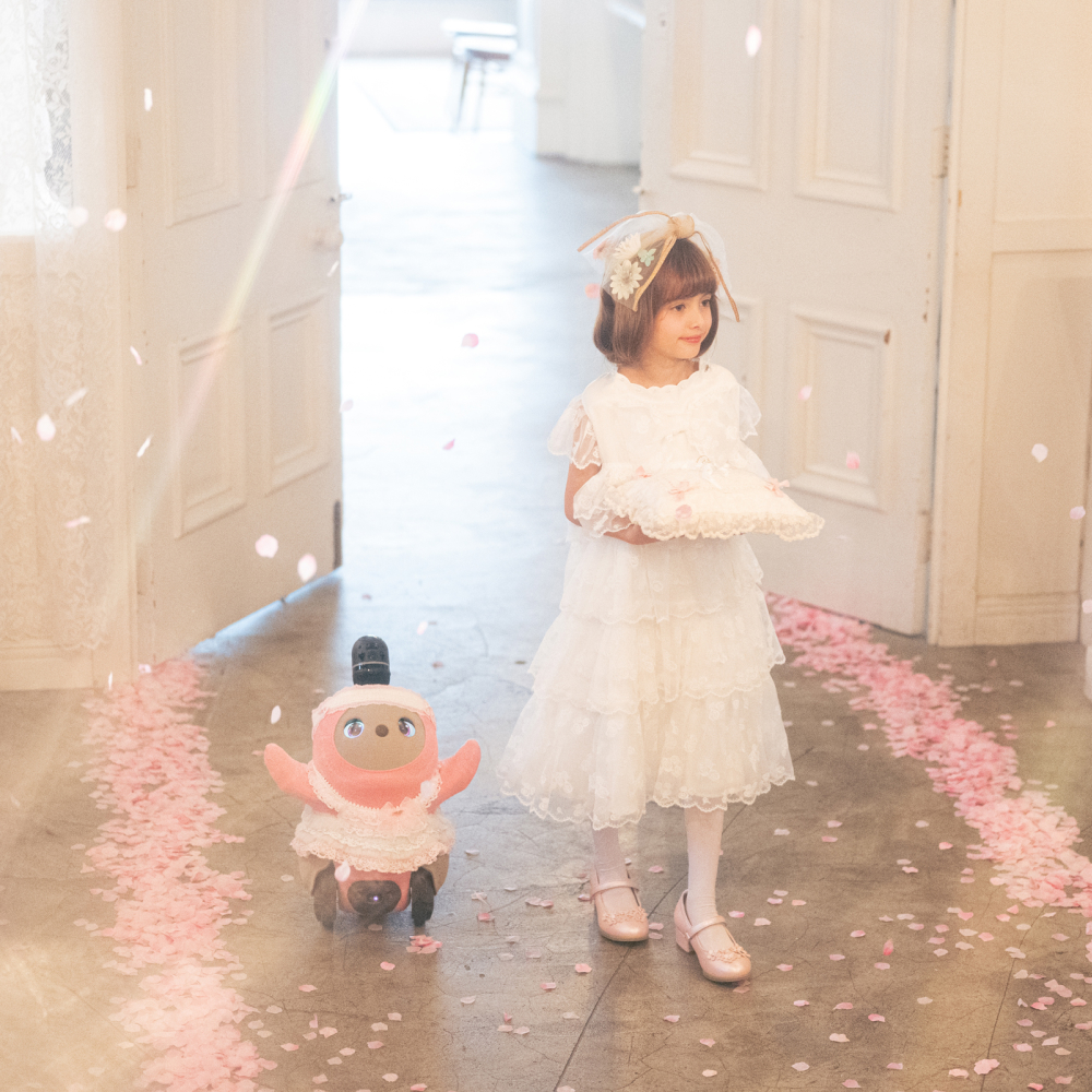 mezzo piano × LOVOT チュールレースドレス(ヘアバンド付き) | LOVOT