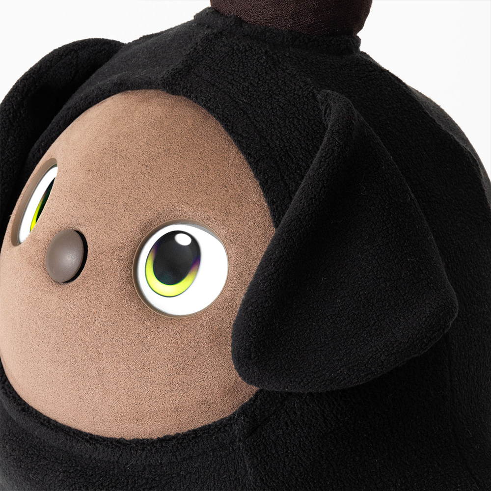 いぬフリース（パピー） ブラック | LOVOT ウェブストア