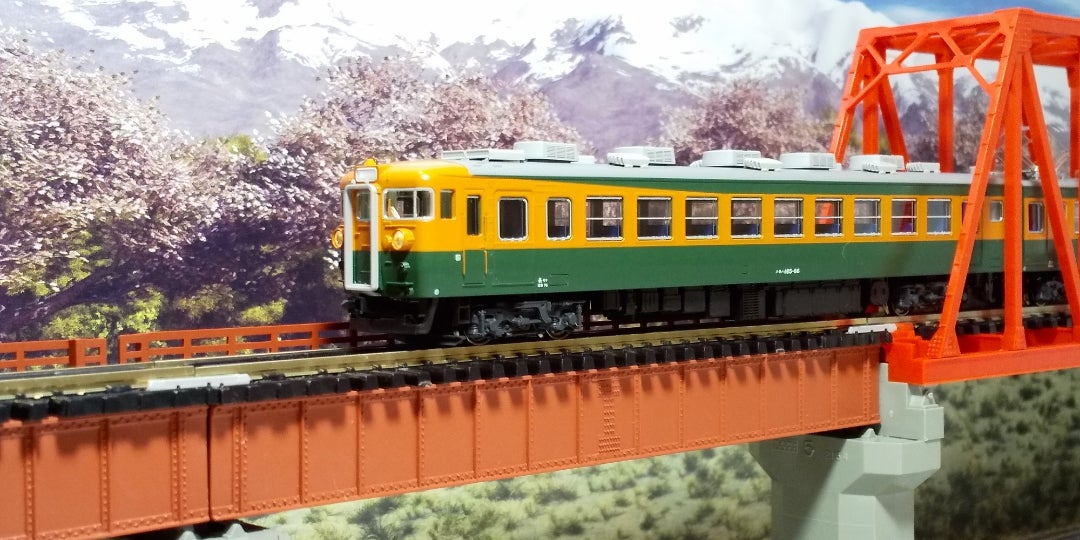 KATO 165系急行「アルプス」8両セット 入線‼️その➁ (品番 10-1389