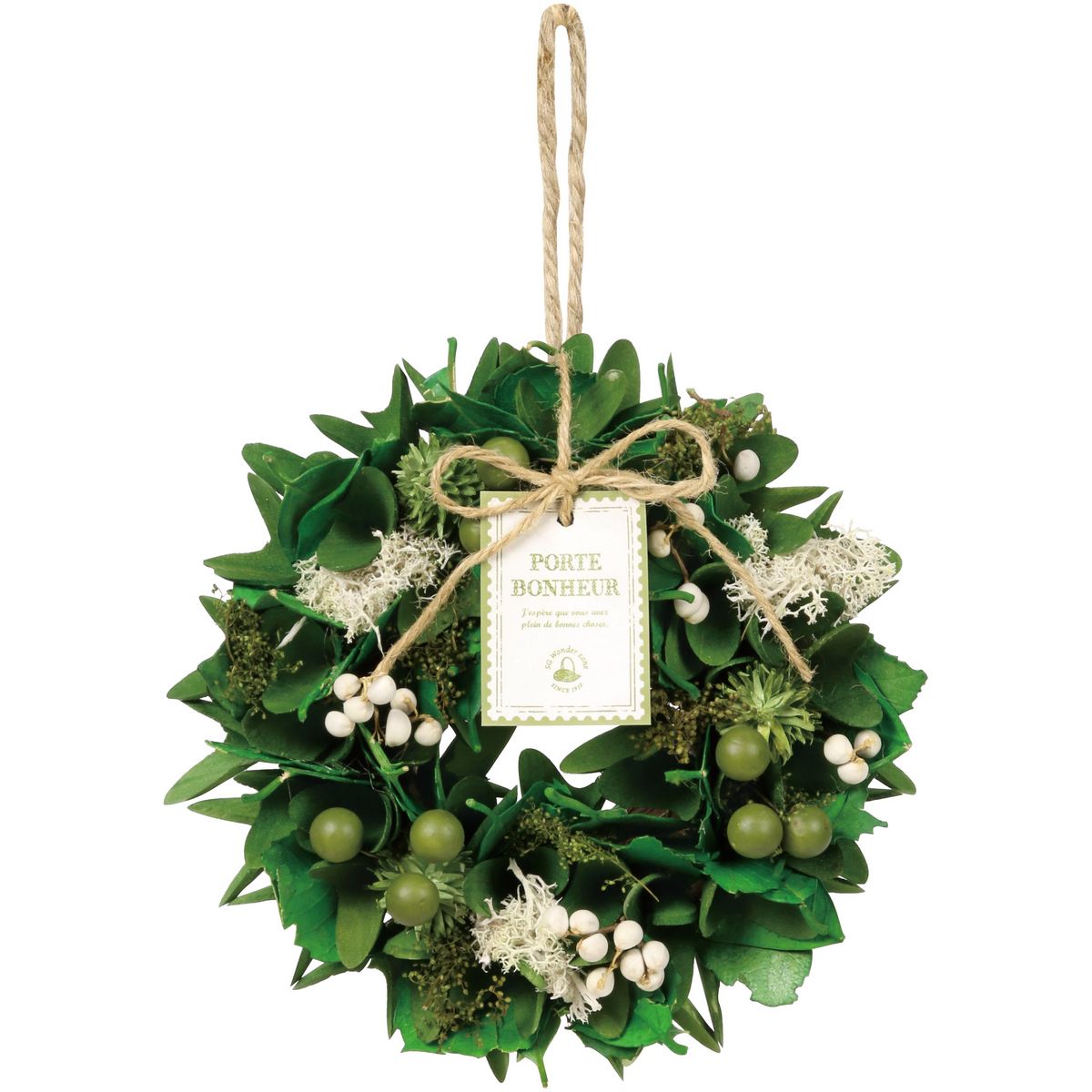 SG Wonder zone/完成リースφ18グリーン/660-078S - 花材通販はなどんや