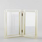 特価◎志成販売/ダブルフォトフレーム(L)ゴールド/108045GL - 花材通販