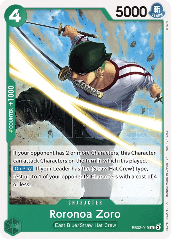 EB04-007 Roronoa Zoro One Piece Card Game Card | One Piece Card Game