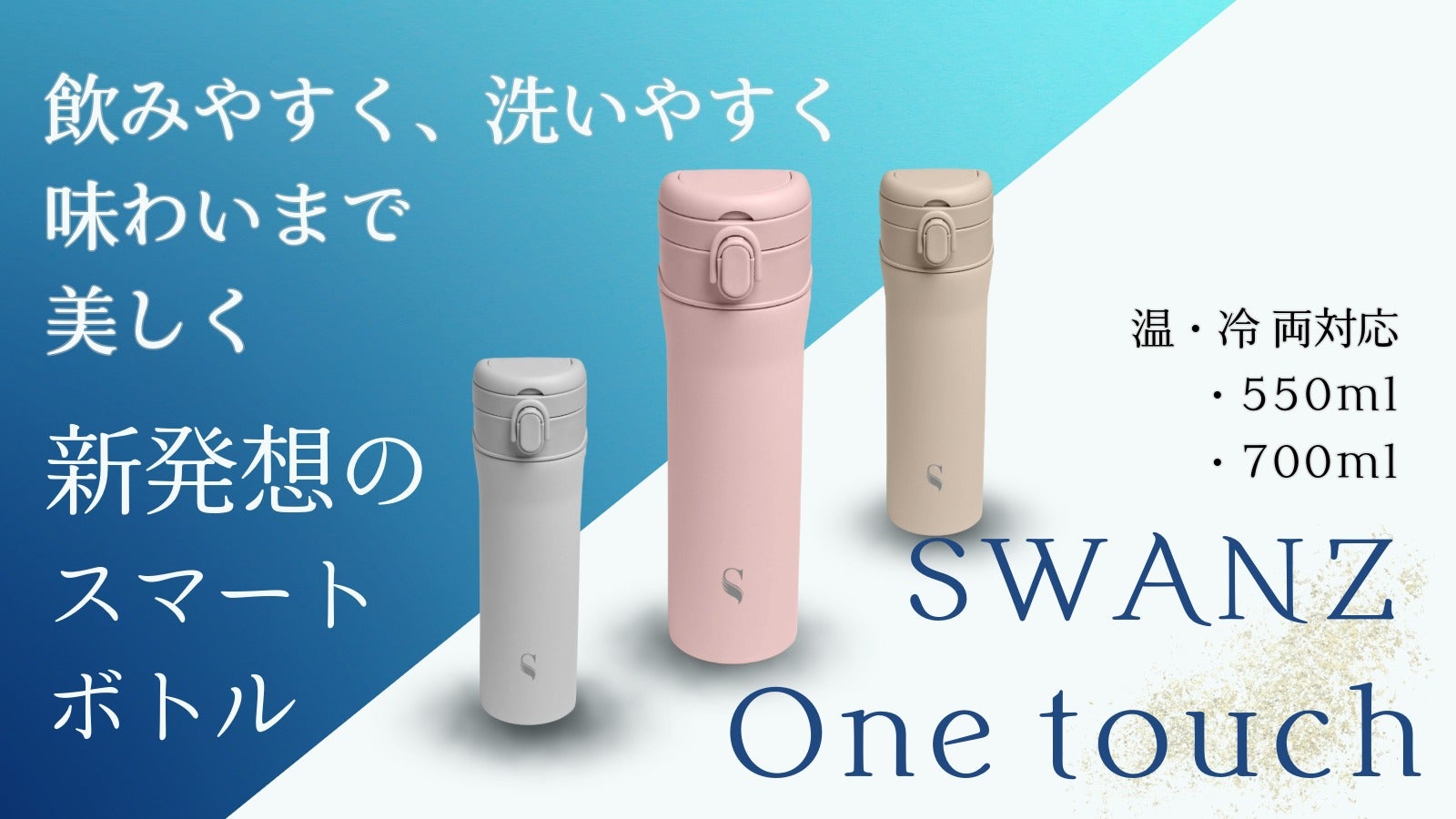 飲みやすく、洗いやすく、味わいまで美しい。新発想のセラミックボトル