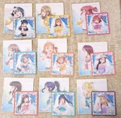 ラブライブ サンシャイン 色紙 コースター 韓国 Aqours コンプセット